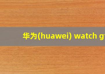 华为(huawei) watch gt